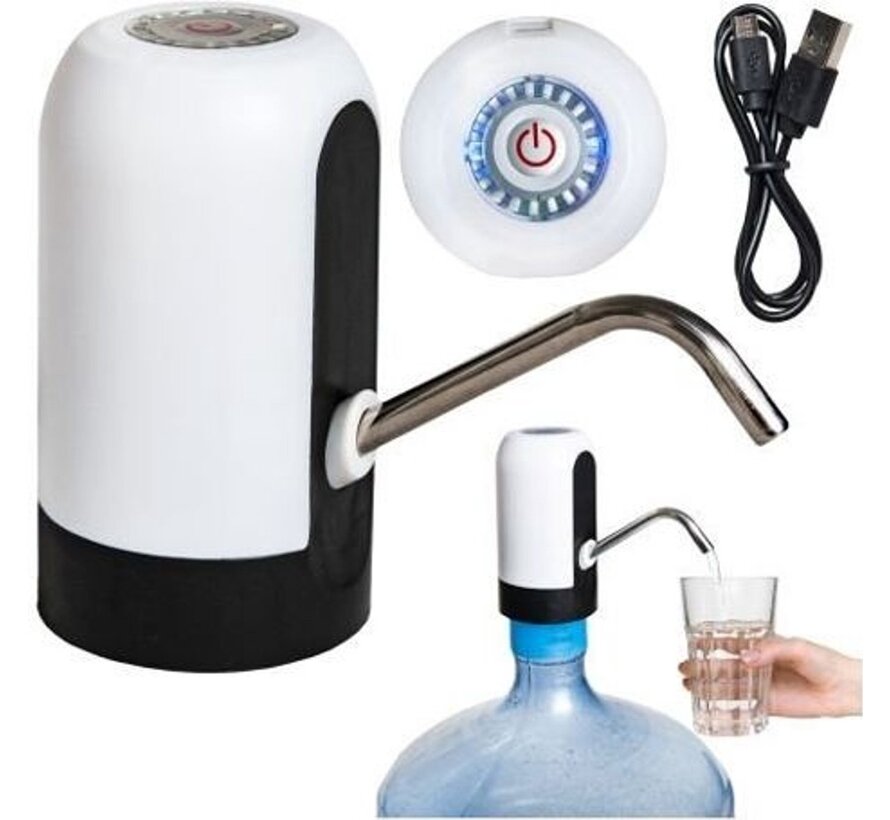 Parya home - distributeur d'eau à pompe - blanc - 16 x 13