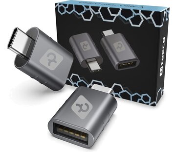 Teeco Teeco USB C vers USB A - 2 pièces - USB C vers USB A - USB 3.0 - 5Gps - Thunderbolt - USB - Convient pour clé USB, hub USB, hub USB c - Répartiteur USB - Aluminium - Gris spatial