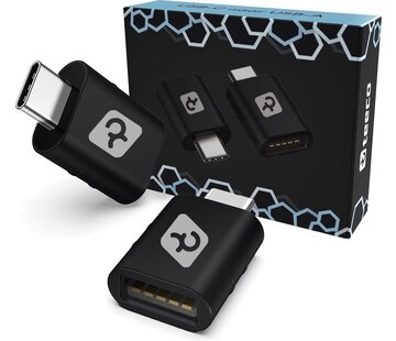 Teeco Teeco - USB C vers USB A - 2 pièces - USB C vers USB A - USB 3.0 - 5Gps - Thunderbolt - USB - Convient pour clé USB, hub USB, hub USB c et répartiteur USB - Aluminium - Noir
