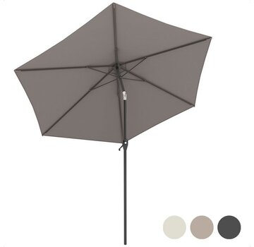 LifeGoods LifeGoods Parasol - Ø270 cm - 30° inclinable - imperméable - avec housse - Taupe