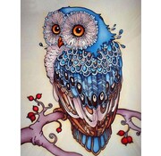 Generic Peinture Diamantée - Hibou - 25 x 30 cm