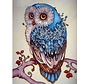 Peinture Diamantée - Hibou - 25 x 30 cm