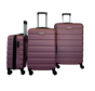 Hoffmanns Set de valises 3 pièces - XXL 76x52x30cm - Titan Rose