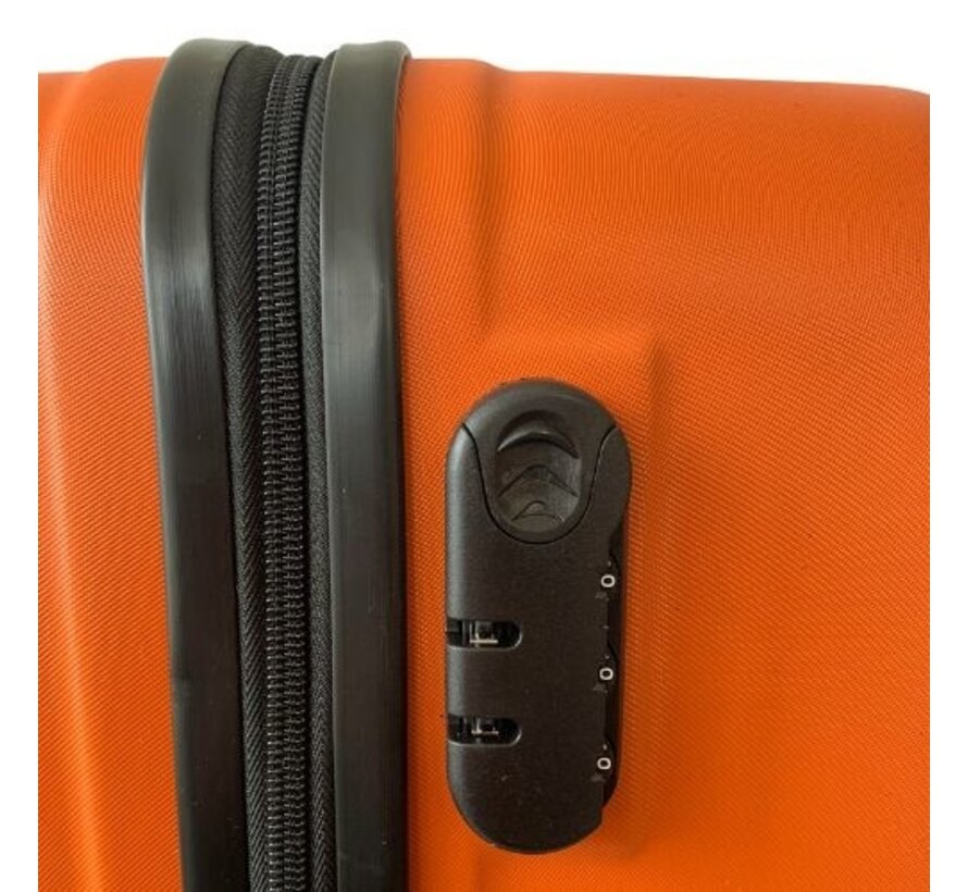 Hoffmanns Set de valises 3 pièces - XXL 76x52x30cm - Travelline Orange