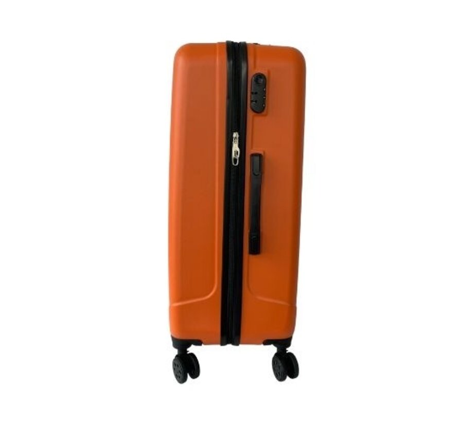 Hoffmanns Set de valises 3 pièces - XXL 76x52x30cm - Travelline Orange