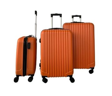 Hoffmanns Hoffmanns Set de valises 3 pièces - XXL 76x52x30cm - Travelline Orange