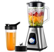 Safecourt Kitchen Safecourt Kitchen Sports Blender - Blender puissant de 1200 watts avec gobelet - 3 supports - acier inoxydable