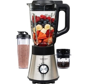 Safecourt Kitchen Safecourt Kitchen HB100 - Blender puissant Smoothie - 1000W - 1.5L