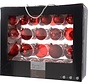Decoris Boules de Noël en verre - Décoration d'arbre de Noël - Ø5-7 cm Rouge 42 pièces