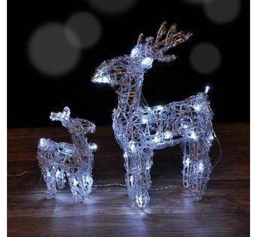 Haushalt 76163 - Set de rennes - LED - Noël