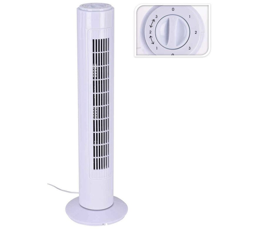 Excellent Electrics - Ventilateur de tour - 73cm - Blanc
