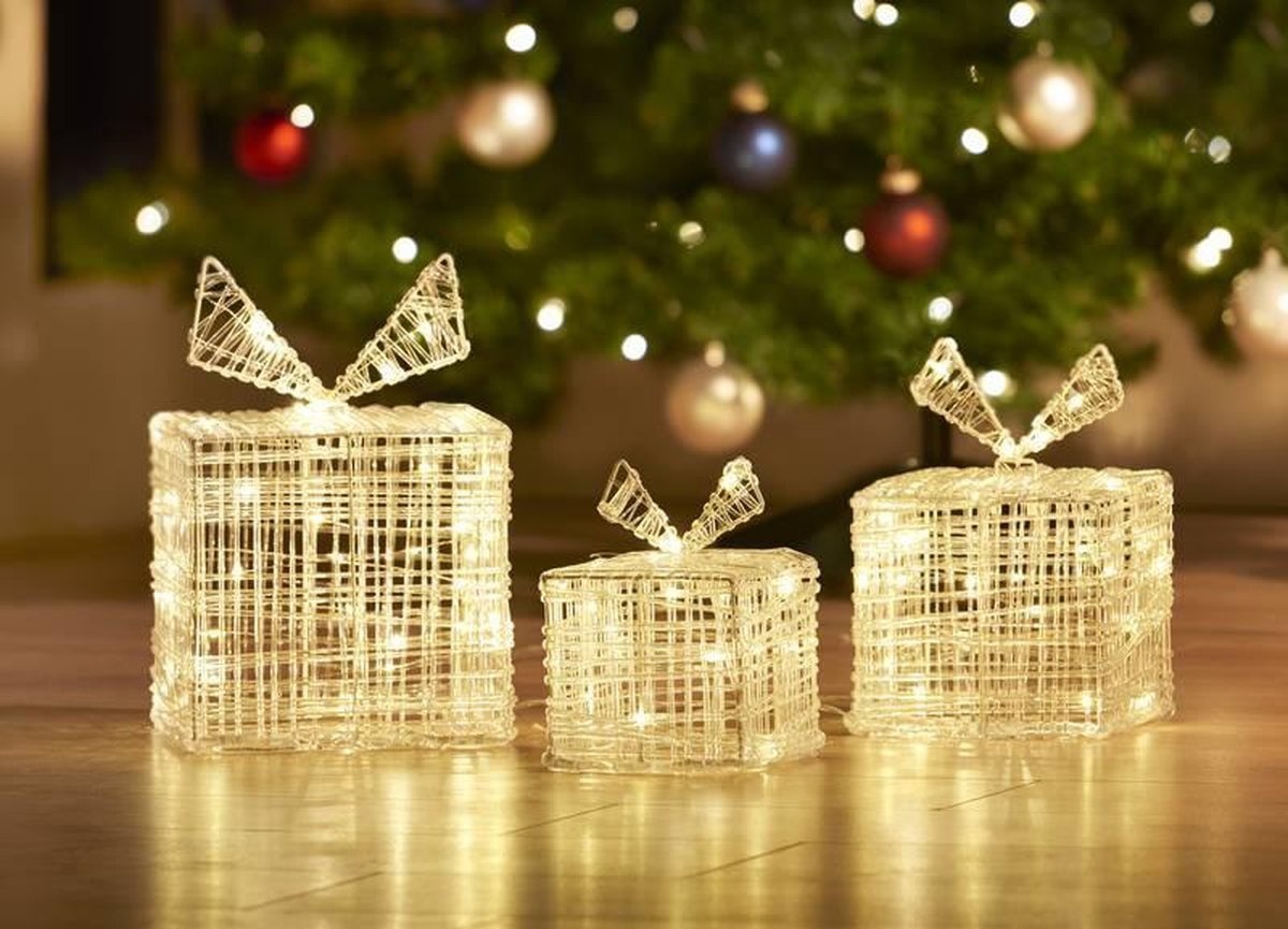 Nampook Lumières de Noël - 90 LED - 3 pièces de tailles différentes