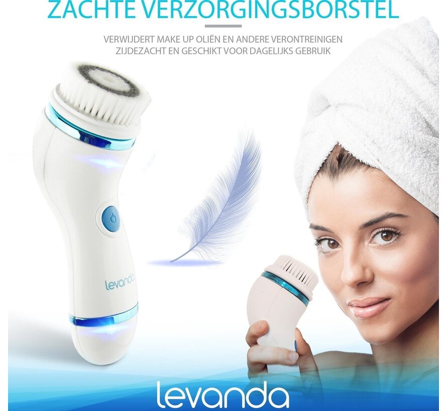 Brosse nettoyante pour le visage Levanda 4-in-1- résiste à l'eau