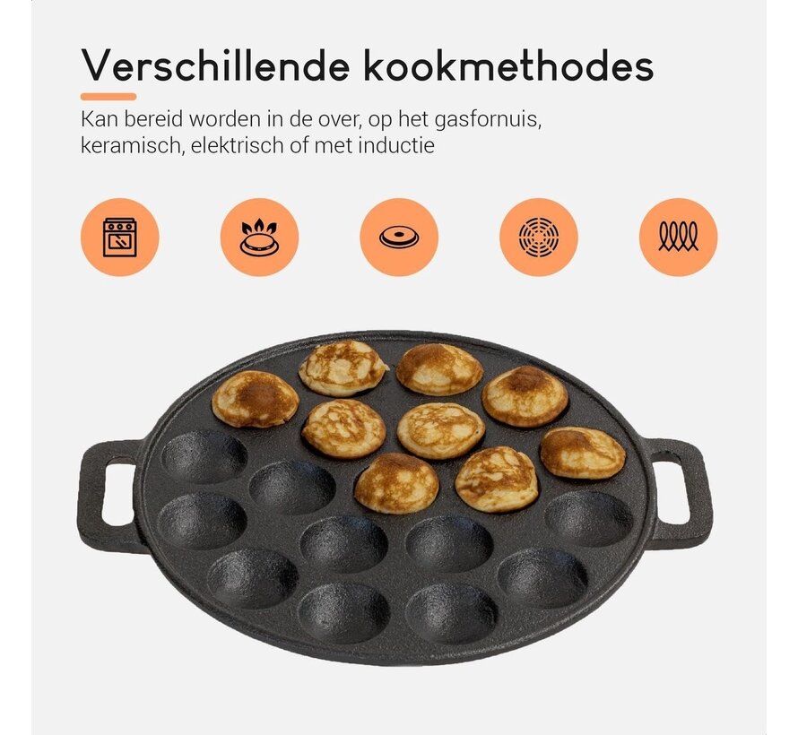 Ocina Poffertjes pan - Poêle à mini pancakes -  Livre de recettes gratuit
