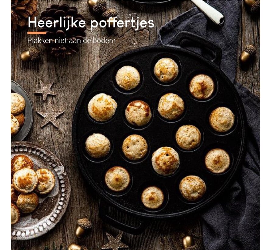 Ocina Poffertjes pan - Poêle à mini pancakes -  Livre de recettes gratuit