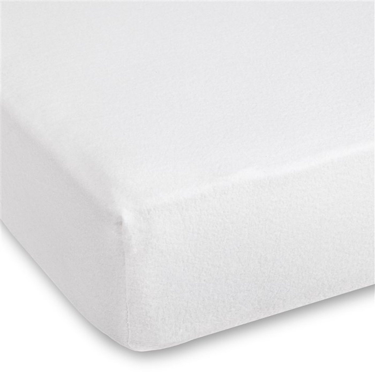 Drap-housse 60x120 molton blanc