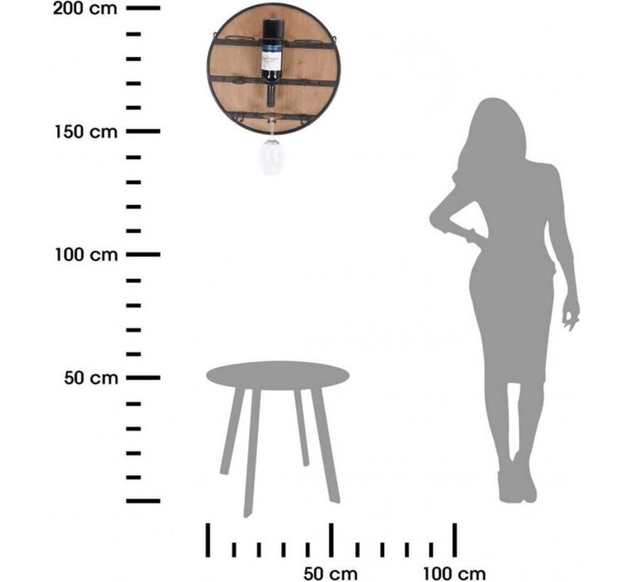 Ambiance Porte-bouteilles pour 3 bouteilles 50 cm