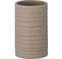 Wenko Bathroom Cup Mila 6.5 X 10 Cm Ceramic Beige