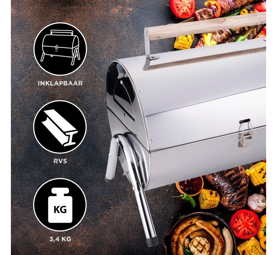 BBQ Collection barbecue portable au charbon de bois - pliable - 42x29.5x37cm