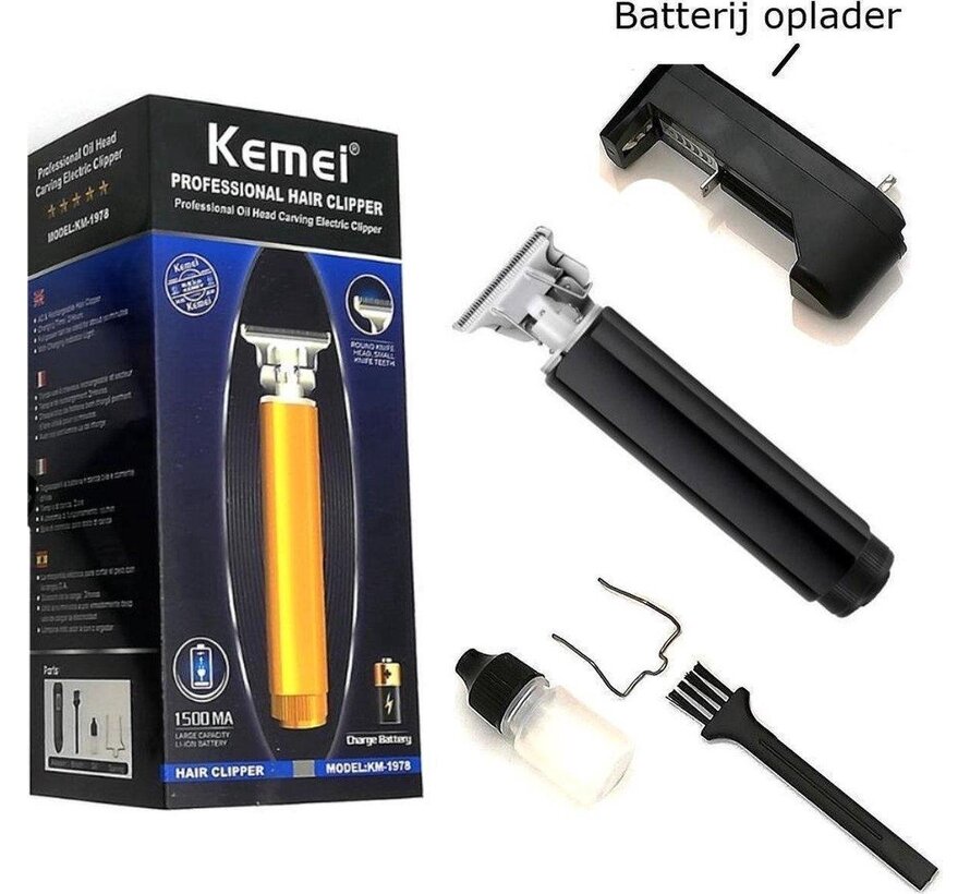 Kemei KM-1978 - Tondeuse à cheveux professionnelle - Tondeuse à cheveux - Sans fil - Rechargeable