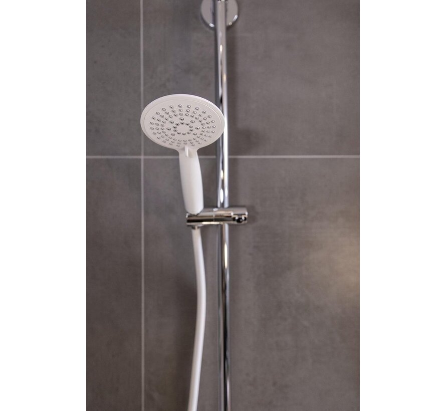 Wenko Flexible de douche Design 175 Cm Blanc