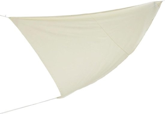 Parya Home - Toile d'ombrage - Polyester - 3,6 mètres - Triangle - Crème