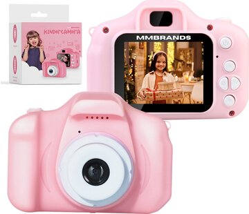 MM Brands Appareil photo MM Brands - Appareil photo pour enfants - Caméra pour enfants - numérique - avec carte SD de 32 Go - rose