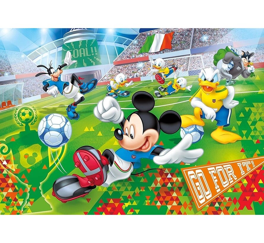 Clementoni Supercolor Maxi puzzle Disney Mickey Mouse et ses amis footballeurs - 24 grandes pièces