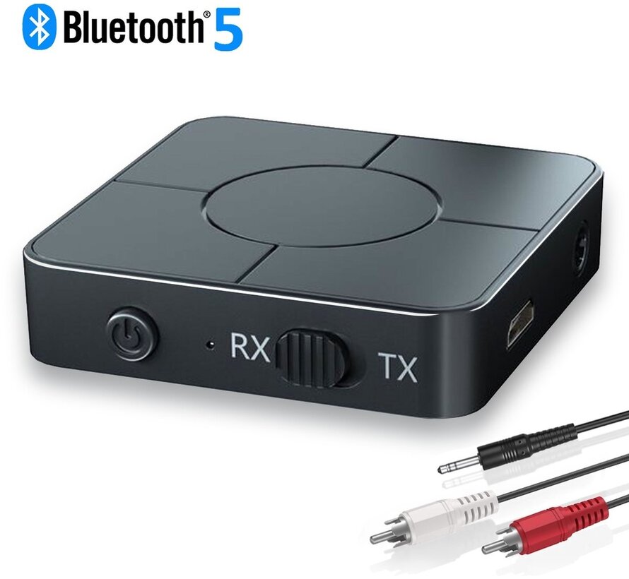 MM Brands Récepteur et émetteur Bluetooth 5.0 - 3,5 MM AUX / RCA
