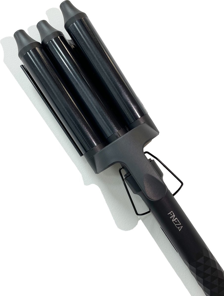 Fer à friser - Fineza - Fer à boucler - 25mm - Boucleur à cheveux en céramique avec 10 réglages de température - Noir