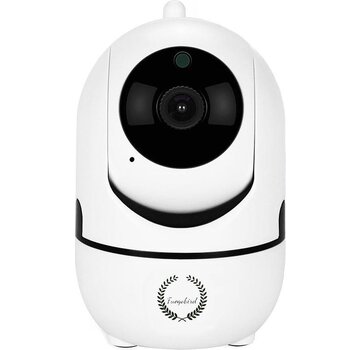 Fuegobird Fuegobird Indoor IP Camera - 1080P - Caméra de sécurité - Caméra pour animaux - Caméra pour bébés - Compatible avec 2.4G/5G WIFI - Détection de mouvement et de son - Fonctionne avec l'application - Blanc