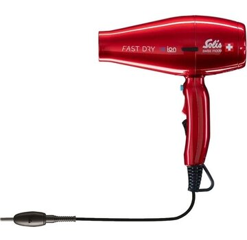 Solis Sèche-cheveux Solis Fast Dry 360º Ionic 381- Sèche-cheveux - Sèche-cheveux professionnel - Rouge