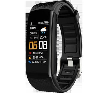 Denver Denver Activity Tracker - Montre podomètre avec cardiofréquencemètre - tensiomètre - étanche IP67 - podomètre - BFH17 - noir