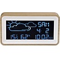 Denver WS-72 / Station météo avec réveil / Date / Température - et humidité / USB pour Smartphone / Bois