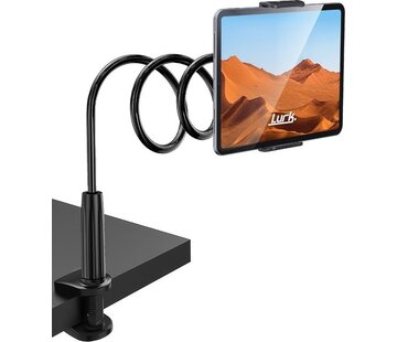 Lurk LURK® Porte-tablette flexible et ajustable - Porte-téléphone ergonomique - 70cm de long - 4 à 11 pouces - Universel - Noir