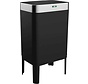 Loftey Sensor Waste Bin 60 Liter - Poubelle sans contact - Séparation des déchets 2x30L - Cuisine - Noir/RVS