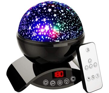 Qumax Qumax Star projector black - Starry Sky Projection for Kids - party light / disco light - Galaxy projector - LED