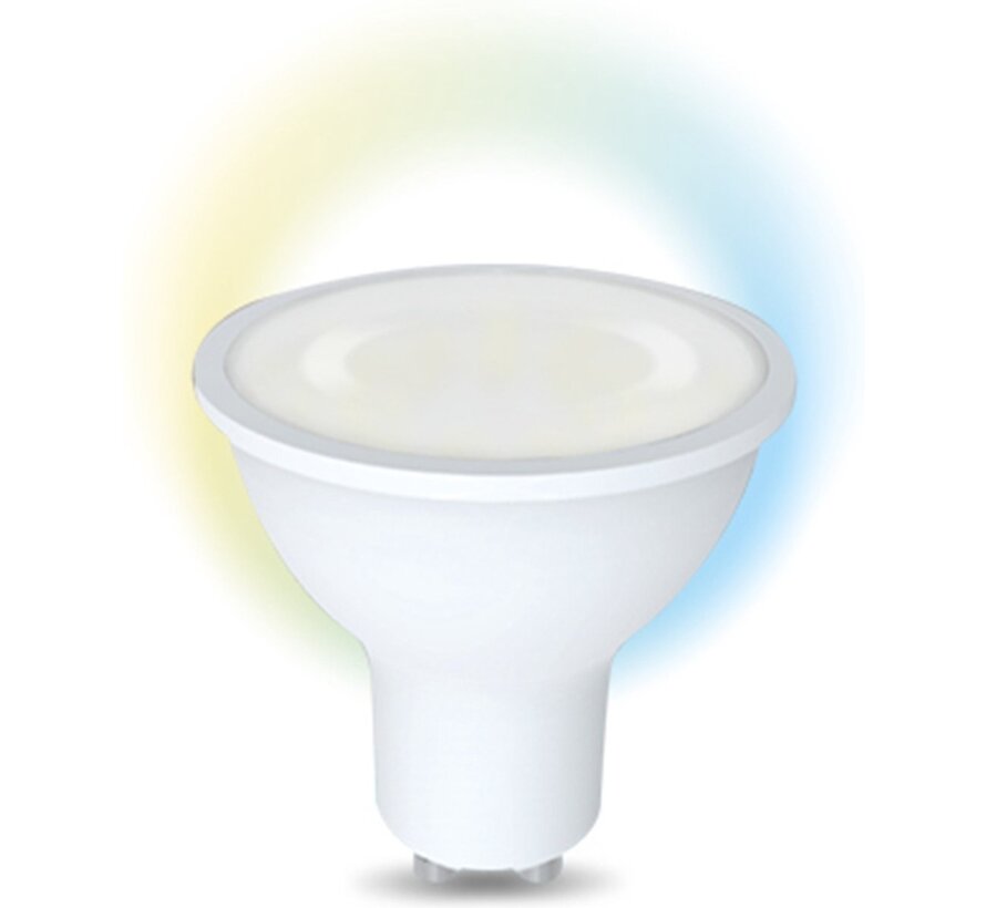 Denver SHL-440 - - Lampe LED Wifi - GU10 - Lumière blanche - Dimmable - Compatible Tuya - Denver Smart Home App - Contrôlable avec Alexa - fonctionne avec Google Assistant