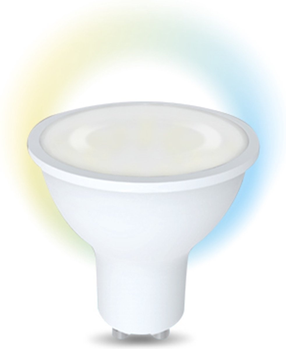 Denver SHL-440 - - Lampe LED Wifi - GU10 - Lumière blanche - Dimmable - Compatible Tuya - Denver Smart Home App - Contrôlable avec Alexa - fonctionne avec Google Assistant