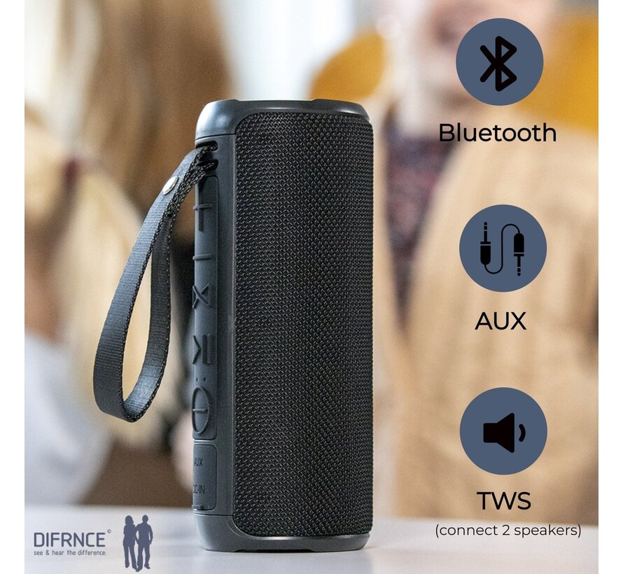 Enceinte Bluetooth Difrnce - Soulmate BTS1212 - Noir