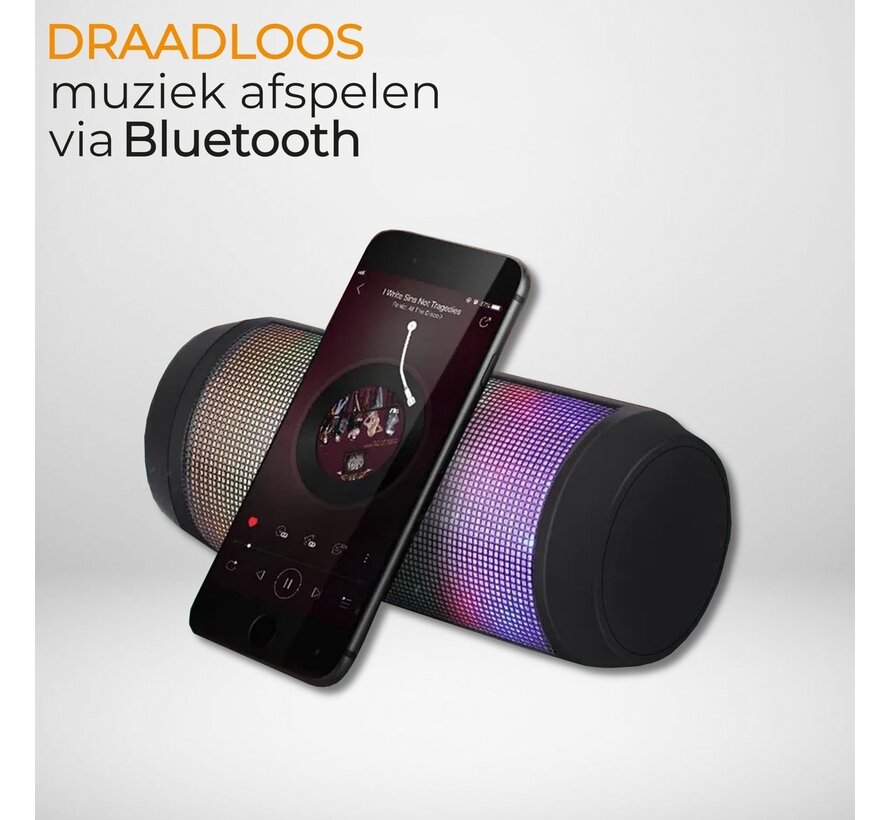 Denver Enceinte Bluetooth sans fil - 60W - Effets de lumière - Boîte à musique - AUX - BTL62NR