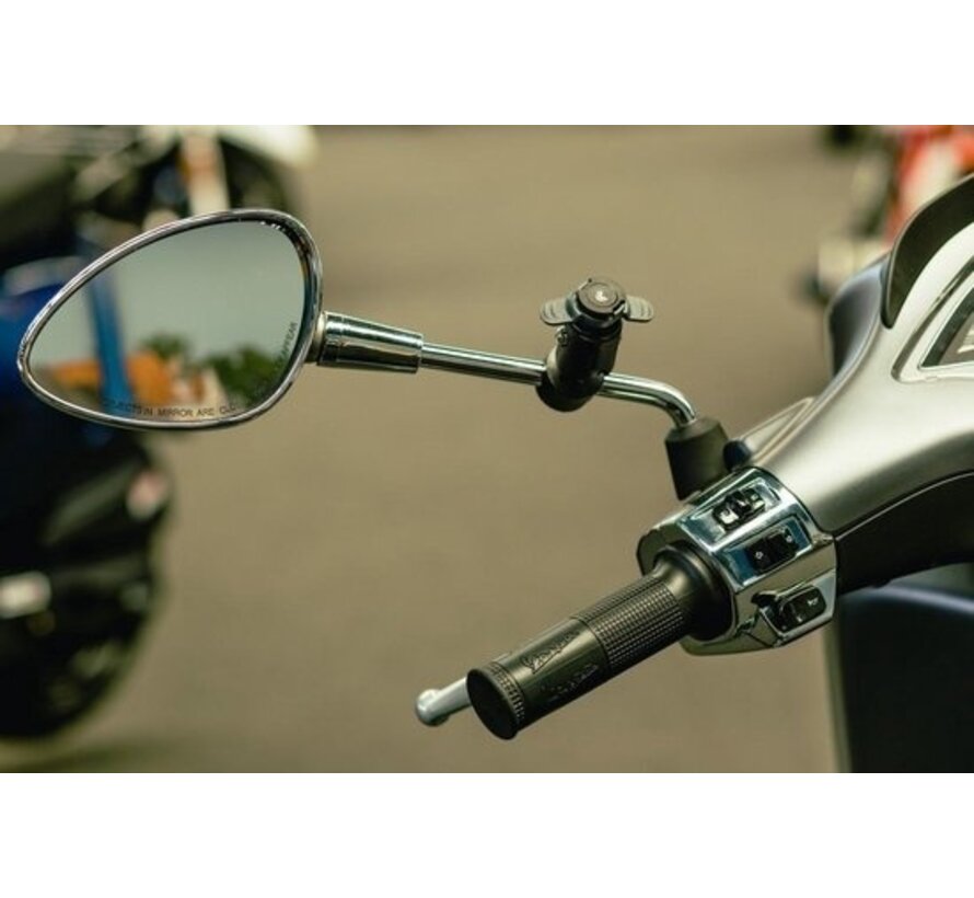 Optiline® Opti-Mirror Support de rétroviseur pour scooter et moto