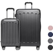 TRVLMORE Lot de 2 valises TRVLMORE - 38L + 100L - Noir