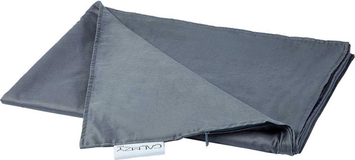 Housse de couette pour couverture lestée pour enfant - 150x100cm - coton - Gris foncé