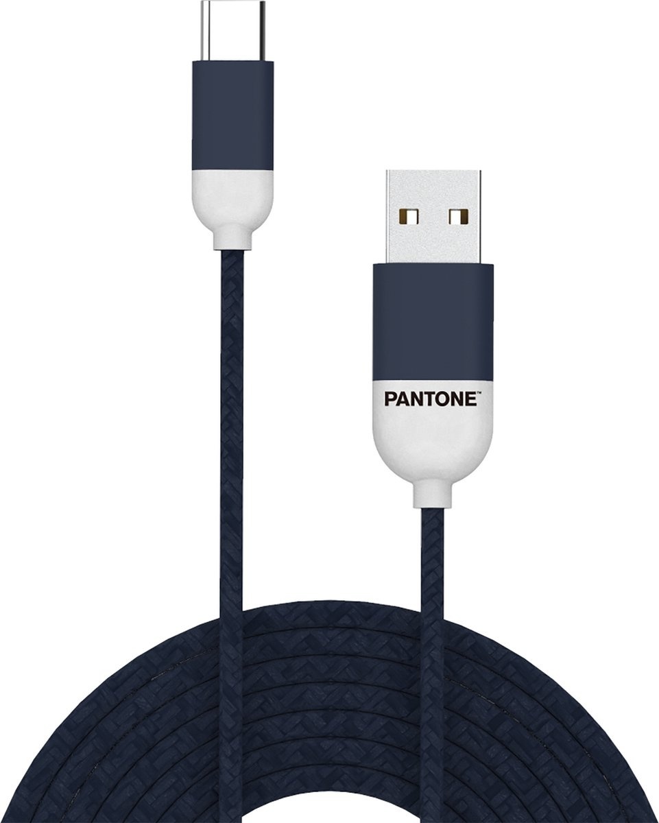 Celly Pantone - Câble USB Type-C, 1,5 mètre, bleu - Caoutchouc