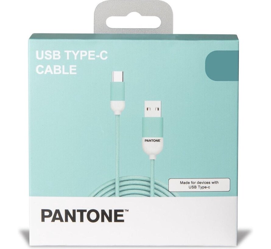 Celly Pantone Câble USB Type-C, 1,5 mètre, vert - Caoutchouc