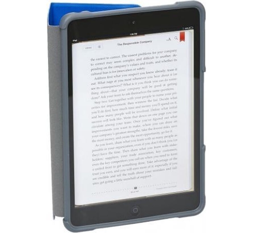 STM dux - Étui Apple iPad mini - convient à Apple ipad mini 1 à 5 - 201cm (7.9'') - bleu,gris