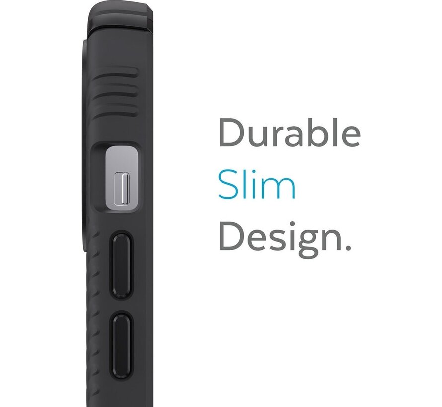 Speck Presidio2 Grip - Apple iPhone 13 Pro Max- avec Microban bactéricide - Protection contre les chutes de 4 mètres (13ft) - noir