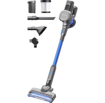 Auronic Auronic Stick hoover - Sans fil - Sans sac - Alimenté par batterie - Autonome - 220 W - Gris/Bleu