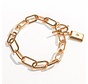 Bracelet femme Ruvido Gold - Laura Ferini - Bracelet à maillons en or